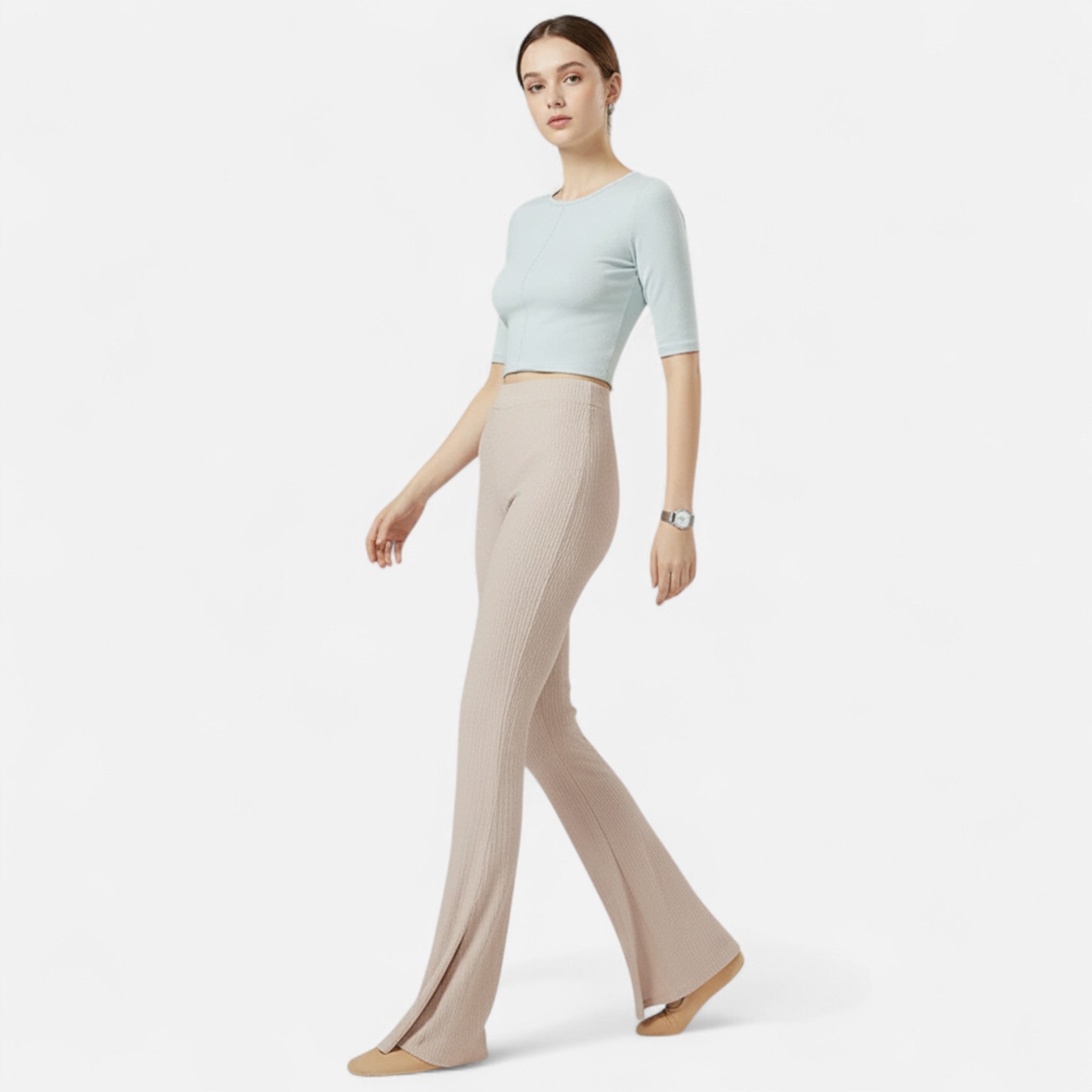 Amarendi | Pantalon Femme Plissé À Jambes Larges