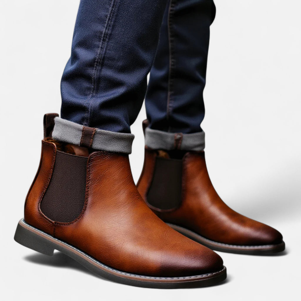 Amarendi | Bottes Chelsea Homme Rétro – Style Intemporel à Enfiler